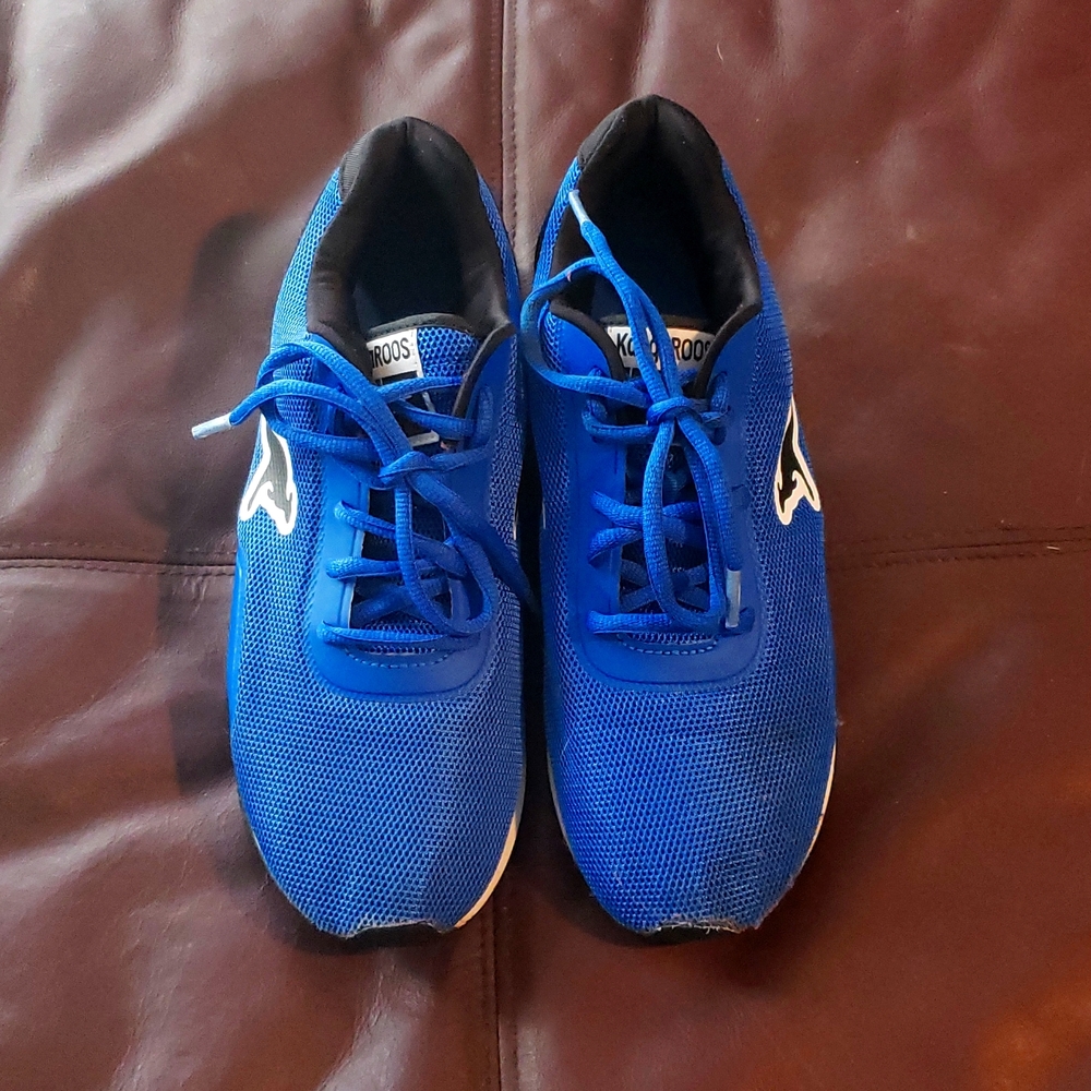 Blue Black KangaROOs Running Shoes Stash Pockets 7.5M/9.5W